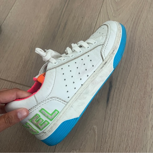 RARE Chanel Neon Sneakers - Blue Pink Yellow 37 with box - Picture 7 of 11